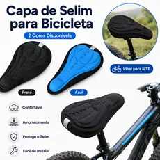 Capa de Selim para Bicicleta MTB Acolchoada Confortável com Amortecimento