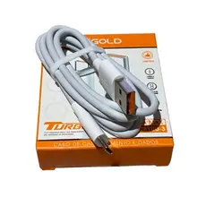 Cabo Carregador Tipo-C Turbo 6A CB100-3 Carga Rápida 1M Transferência de Dados A'Gold