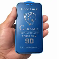 Película Cerâmica Fosca para iPhone com Proteção Contra Riscos e Anti Reflexo