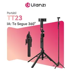 ULANZI TT23 Tripé De Auto-Rastreamento AI 360° Clipe/MagSafe Bastão De Selfie Controle Bluetooth