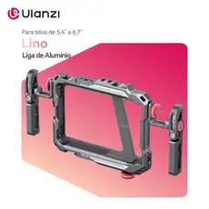 ULANZI LINO Gaiola Rig De Vídeo Em Alumínio Estabilizador Com Sapata Fria Para Smartphone