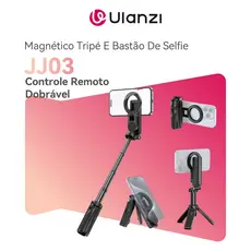 ULANZI JJ03 Magnético Tripé E Bastão De Selfie 360° Dobrável E Portátil Com Controle