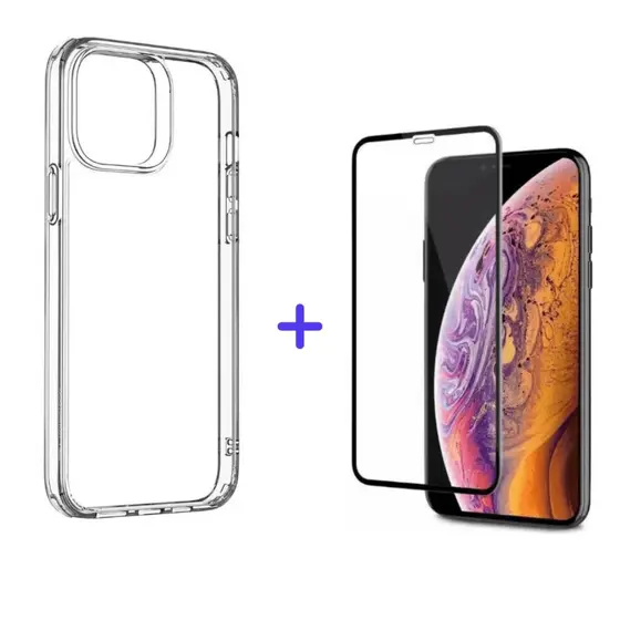 Capa Case Capinha + Película 3D Para iPhone 12, Pro, Pro Max, Mini
