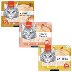 Wanpy Truly Creamy Para Gatos Sabores Petisco Sortidos 50/40 Unidades