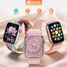 Smartwatch Feminina HW Mini 2 - Relógio Inteligente Esportivo com NFC, Android & iOS | Monitoramento de Saúde