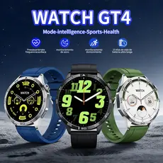Relógio Inteligente GT4 Smartwatch, Tela 1,83" Alta Definição, Resistente à Água, Monitoramento de Batimentos