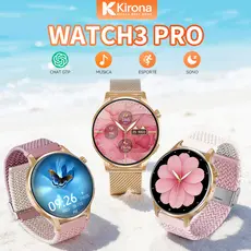 relogio smartchwatch feminino watch3pro relógio digital feminino inteligente esporte Nfc Android iOS