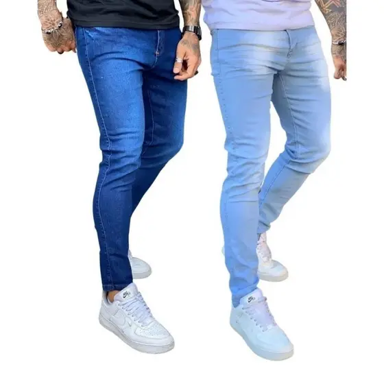 Calças Jeans com 2  e com 1 masculina com elastano linha premium NF promoção