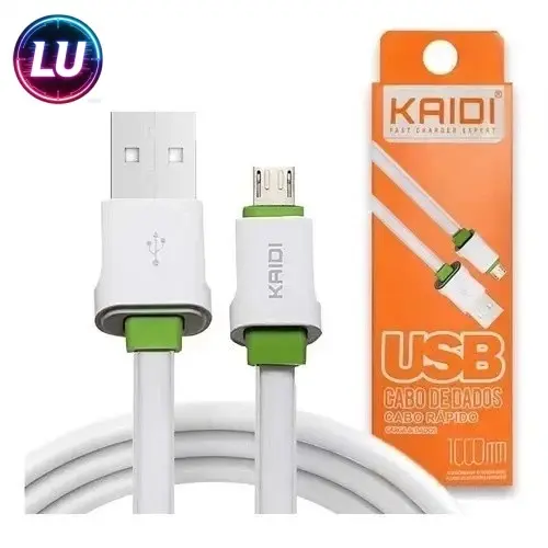 Cabo Carregador Micro Usb V8/ tipoc /iphone/ Kaidi Turbo Reforçado kaidi