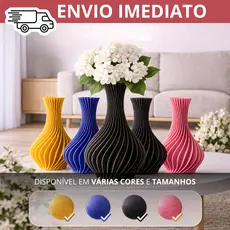 Kit Vaso Decorativo moderno Decoração Sala Quarto Ambiente Resistentes em Espiral Luxuoso