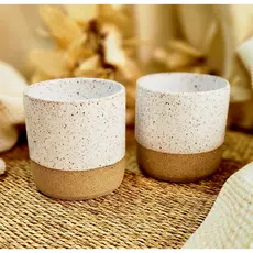 Copo Branco Café Reto 200ml Lindo em Cerâmica 100% Artesanal / Louça / Decoração Cafezinho /Expresso