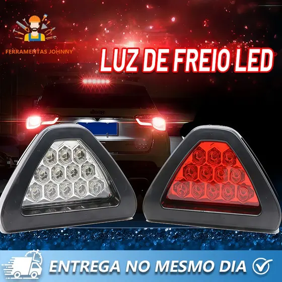 Brake Light Triangular modelo ，Luz Freio Strobo Flash Universal Anti Colisão
