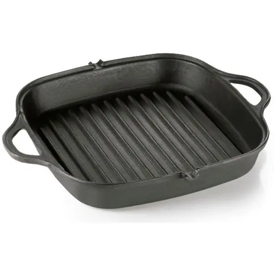 Frigideira Grill 26x26x4,5cm 1,8L Ferro Panela Mineira