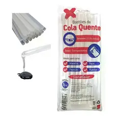 Refil Cola Quente Bastão Grosso Transparente 1kg Make+