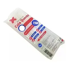 Bastão Cola Quente Fino Transparente 1kg Make+ Refil Pistola
