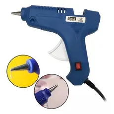 Pistola de Cola Quente 40W Profissional – Azul ou Rosa com Botão Liga/Desliga – Artesanato, DIY e Reparos