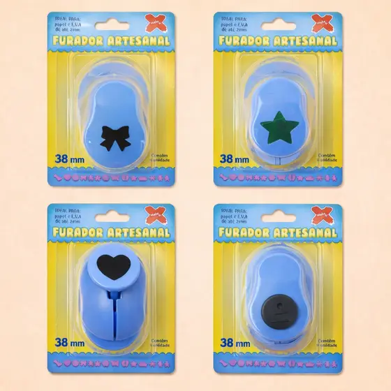 Furador de Papel 38mm (3,8cm) Para EVA Scrapbook Artesanato - Make+