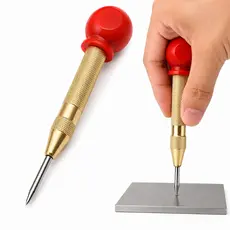 Punção Automático de Impacto Marcador Centro Furo Metal Ferro Aço Chapa Serralheiro Sem Martelo Alta Precisão Profission