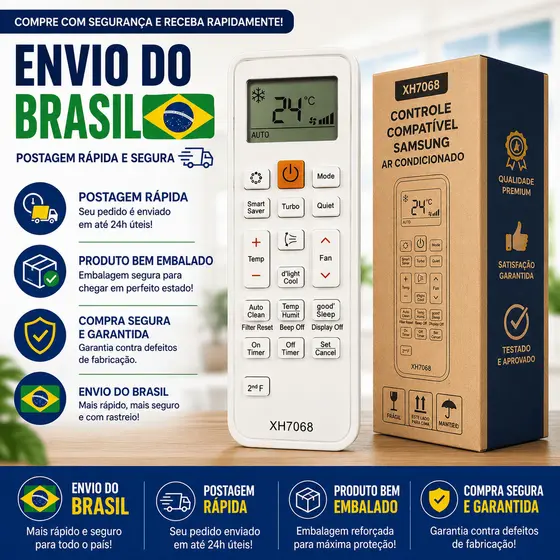 Controle Remoto de Ar Condicionado Universal 1000 em 1 Para Todas as Marcas Principais LCD Dgs