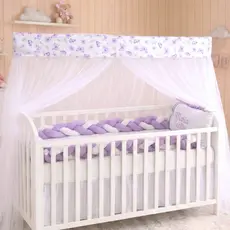 Mosquiteiro Tule Berço Americano E Mini Berço Bando Estampado Infantil Menino Menina