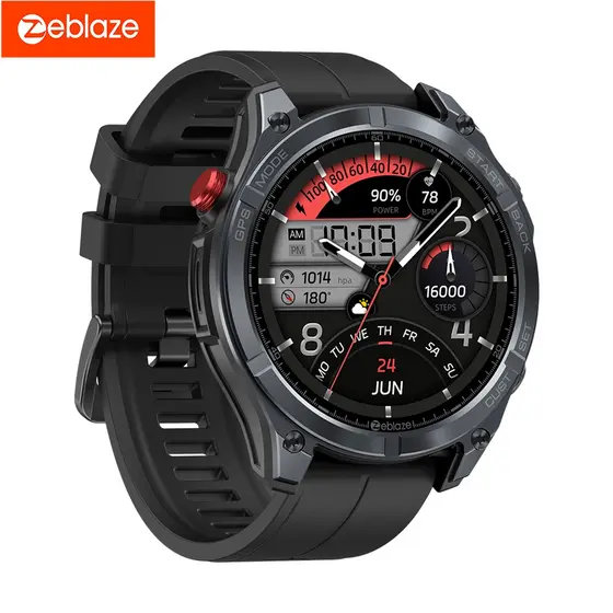 Zeblaze Stratos 4 Relógio Inteligente com GPS tela AMOLED de 1,43 Polegadas e Design à Prova d'água