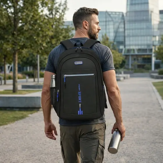 Mochila Executiva Masculina Impermeável, Grande Capacidade com Compartimento para Notebook, Ideal para Trabalho