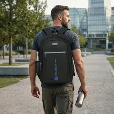 Mochila Executiva Masculina Impermeável, Grande Capacidade com Compartimento para Notebook, Ideal para Trabalho