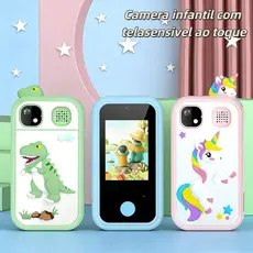 Telefone Celular Para Crianças Brinquedos De Menino Menina Com Câmera Jogos Música Vídeos 3 Anos+