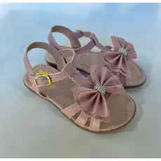 Sandália Infantil Feminina Menina Laço Gáspea Fivela Perola Calçados Confort