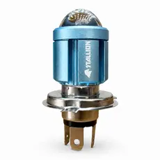 Lâmpadas Farol Moto Carro Led H4 Alto Amarelo E Baixo Branco Olho de Peixe 6500K CG Titan Lander