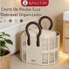 Cesto De Roupa Suja Dobrável Organizador Multifuncional Para Casa Cesto De Roupa Para Montagem Na Parede Para Organizaçã