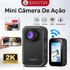 Câmera esportiva 2K portátil 1.47 Tela Lcd Pocket Wifi 130° Câmera de ângulo Amplo De Vídeo Fotográfico Esportivo Vlog