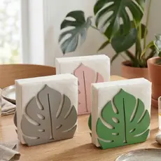 Porta Guardanapo De Papel Mesa Folha Cozinha Decorativo Três Cores Cantinho Do Café  Suporte Enfeite