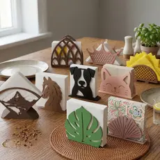 Porta Guardanapo Mesa Posta Decorativo Restaurante Lanchonete Papel Toalha Cozinha Vários Modelos