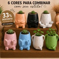 Vasinho Plantas Suculentas 3 Tamanhos Vaso Decorativo Sala Jardim Cachepot Mesa Fofo Moderno