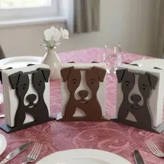 Porta Guardanapo De Papel Mesa Cachorro Cozinha Decorativo Três Cores Cantinho Do Café Suporte Enfei