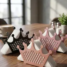 Porta Guardanapo De Papel Mesa Coroa Cozinha Decorativo Três Cores Cantinho Do Café  Suporte Enfeite