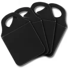 Kit Lixeira de Carro Couro Sintético Reforçado Organizador Automotivo Alça Porta Objetos Universal
