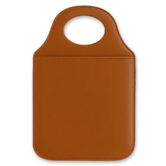 Lixo de Carro Couro Premium com Alça Porta Lixo Organização Câmbio de Carro e Camionete