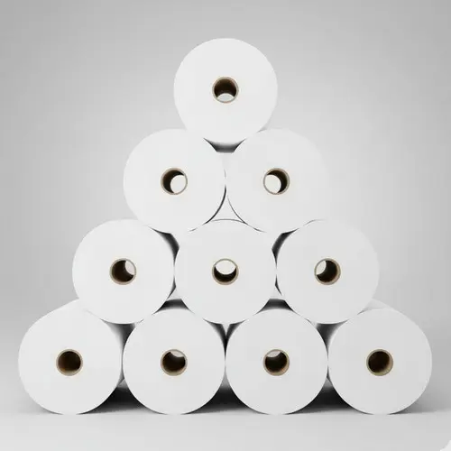 Kit 10 Bobinas Térmicas REP 57mm x 300 Metros Para Relógio De Ponto Impressão Sem Ribbon 57x300m