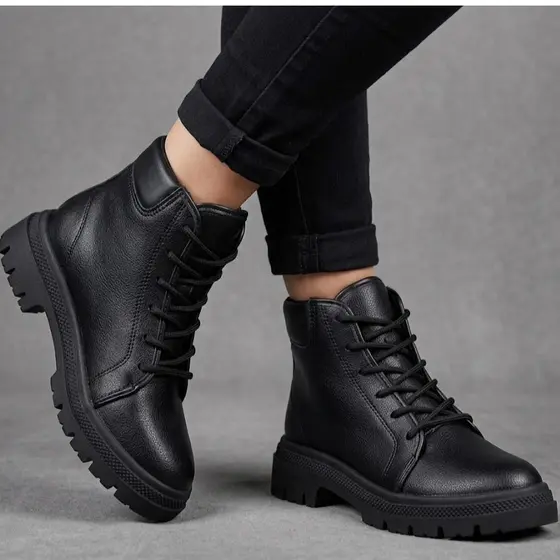 Bota Coturno Feminino Solado Tratorado Moleca 5344.101/100/102