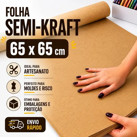 Papel Para Molde Costura 65x65cm 100g Modelagem Risco Artesanato