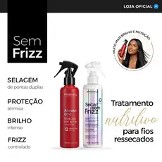 Kit Secar Sem Frizz + Absolut One 12 Benefícios Proteção Térmica e Brilho Prohall