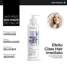 Sérum Capilar de Vitrificação e Brilho Espelhado Imediato Secar sem Frizz 200ml