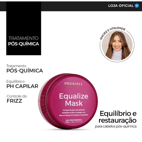 Máscara Reconstrutora Equalize Mask 50g
