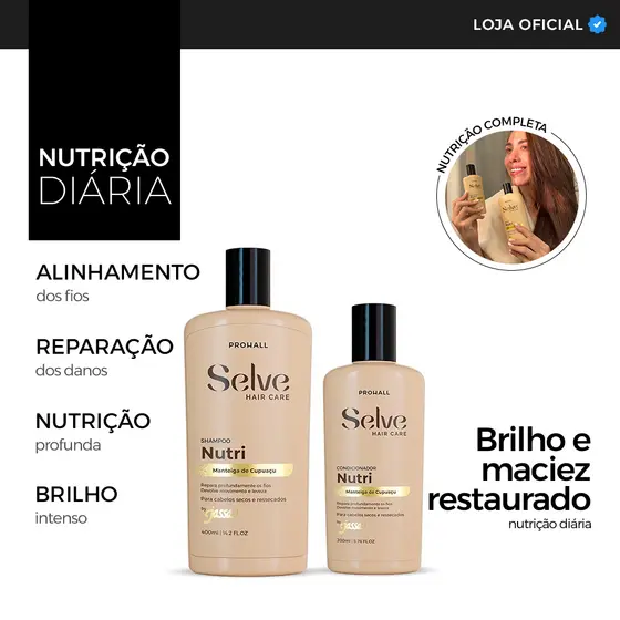 Kit Nutritivo que Disciplina e dá Vida Nova aos Fios Secos e Sem Brilho