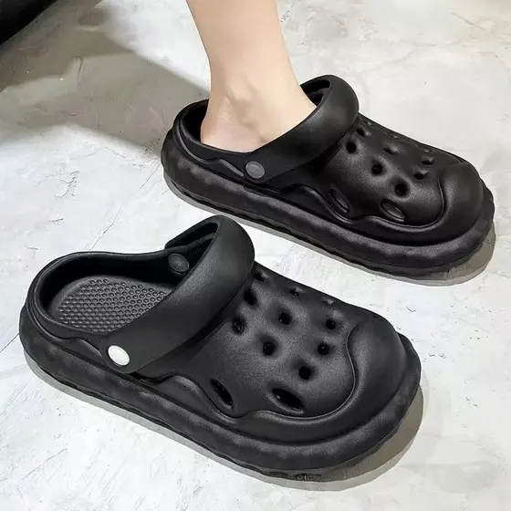 Novos Sapatos de Buraco Espessos de Moda Fofinhos de Ursinho - BC2