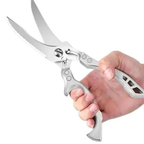 Tesoura Multifuncional Cozinha Aço Inox Frango Osso Peixe