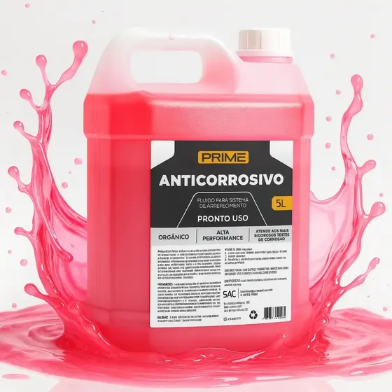 Aditivo Rosa 5L Radiador Refrigeração Pronto Uso Anticorrosivo