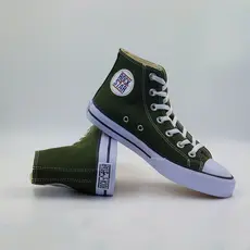 Tênis Cano Alto Verde Militar Unissex Tevet Autêntico Street Altamente Confortável e Versátil